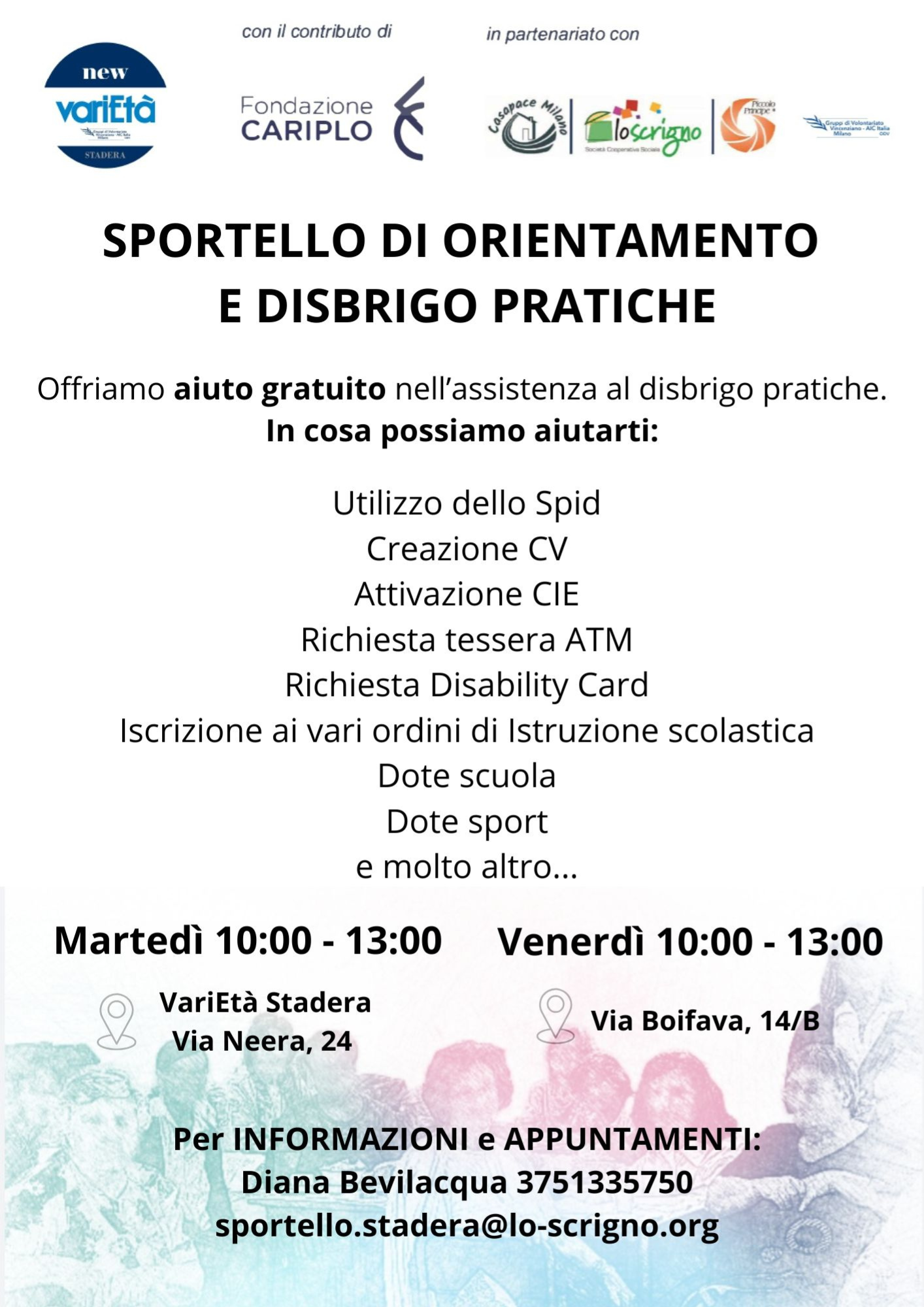 SPORTELLO DI ORIENTAMENTO E DISBRIGO PRATICHE MUNICIPIO 5